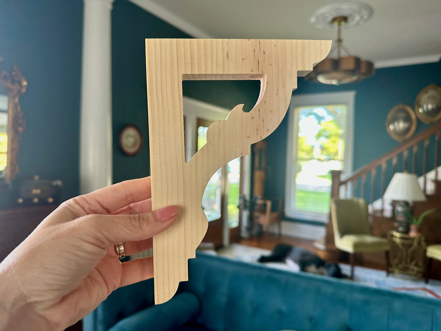 Art Nouveau Wood Trim Brackets