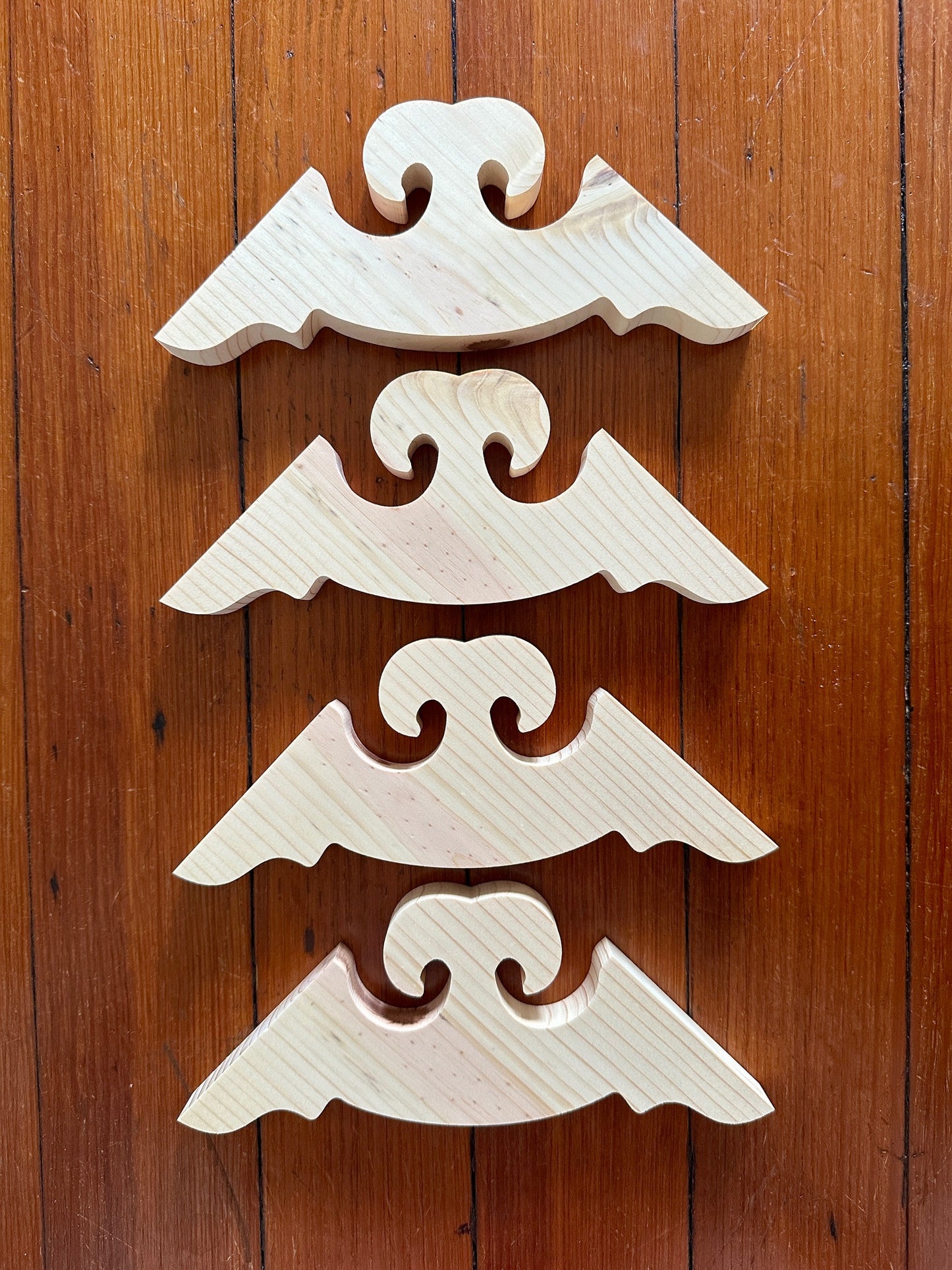 Whale Tail Wood Trim Brackets