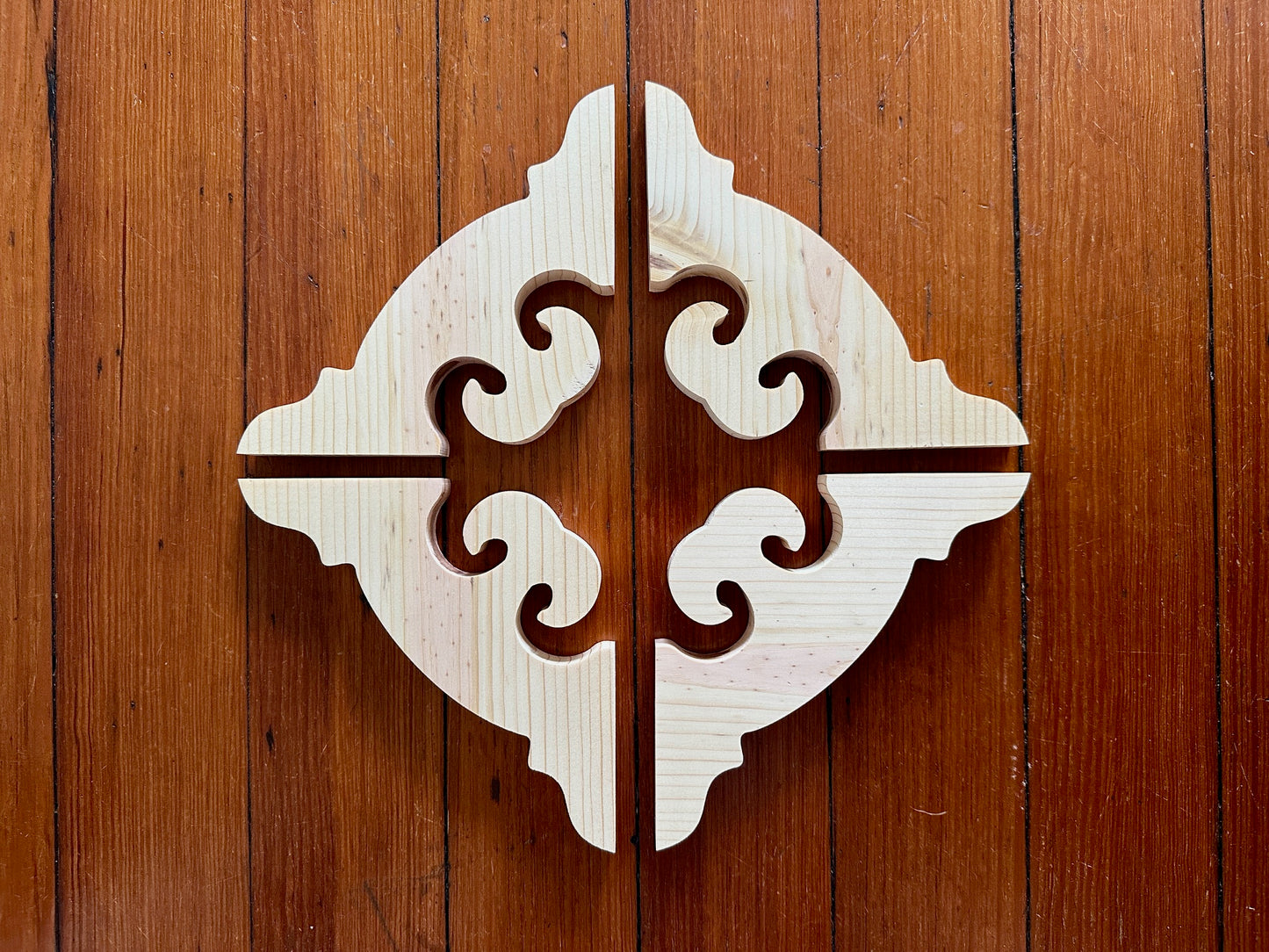 Whale Tail Wood Trim Brackets