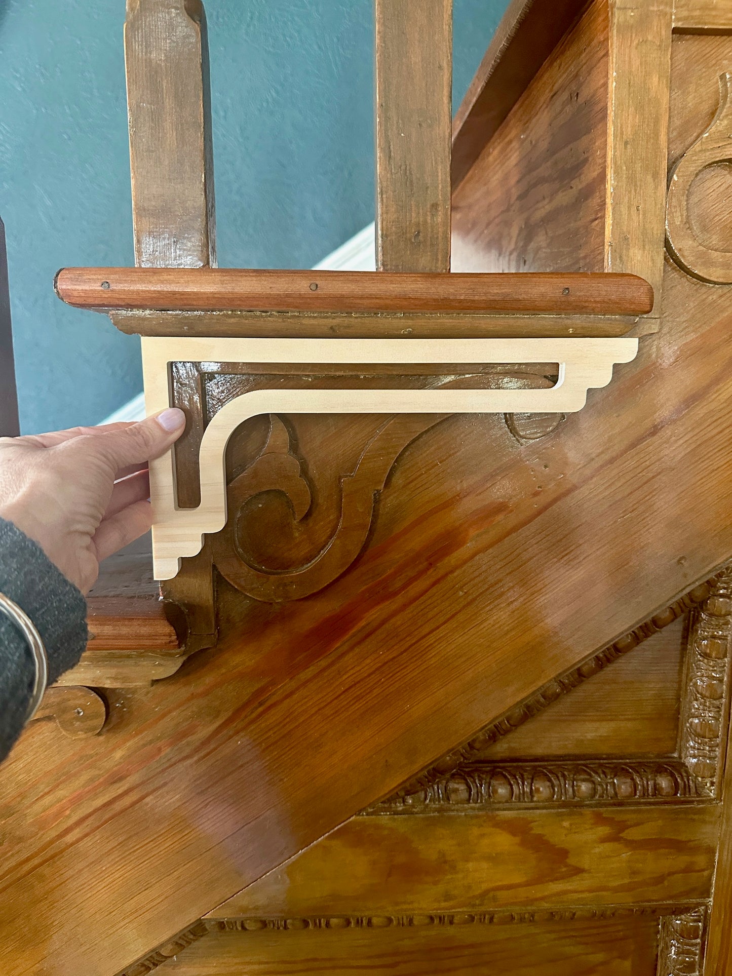 Modern Art Deco Stair Riser Brackets