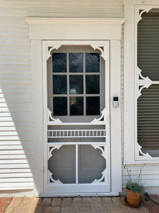 How to Install Decorative Screen Door Brackets Tutorial