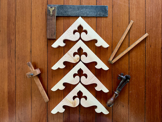 Fleur de lis Wood Trim Brackets