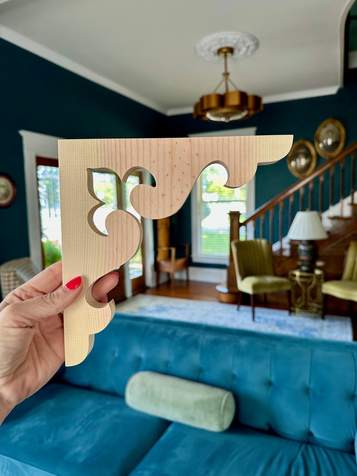 Fleur de lis Wood Trim Brackets