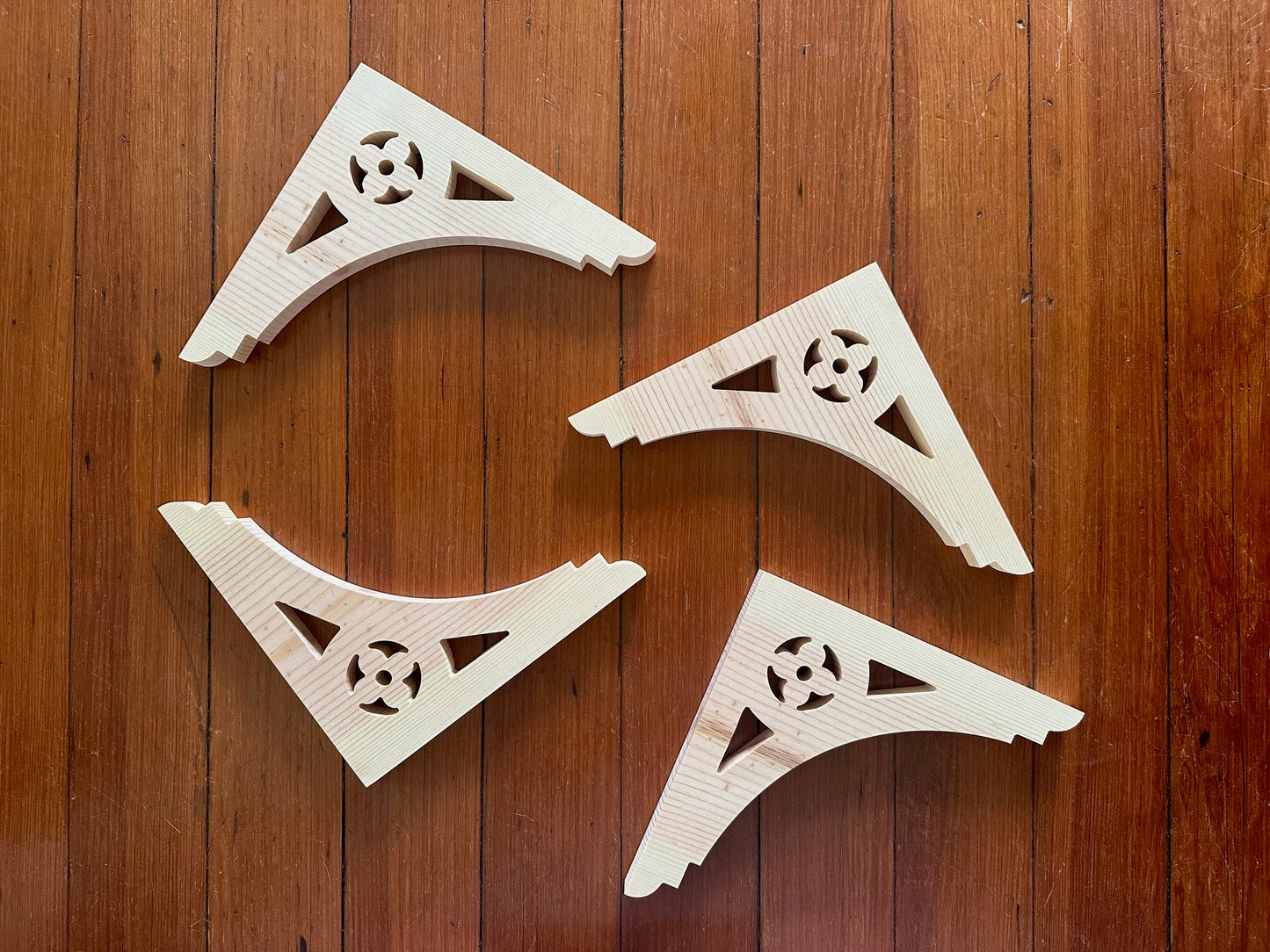Flower Wood Trim Brackets