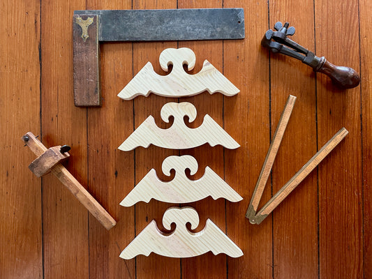 Whale Tail Wood Trim Brackets