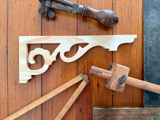 Art Nouveau Flair Stair Riser Brackets