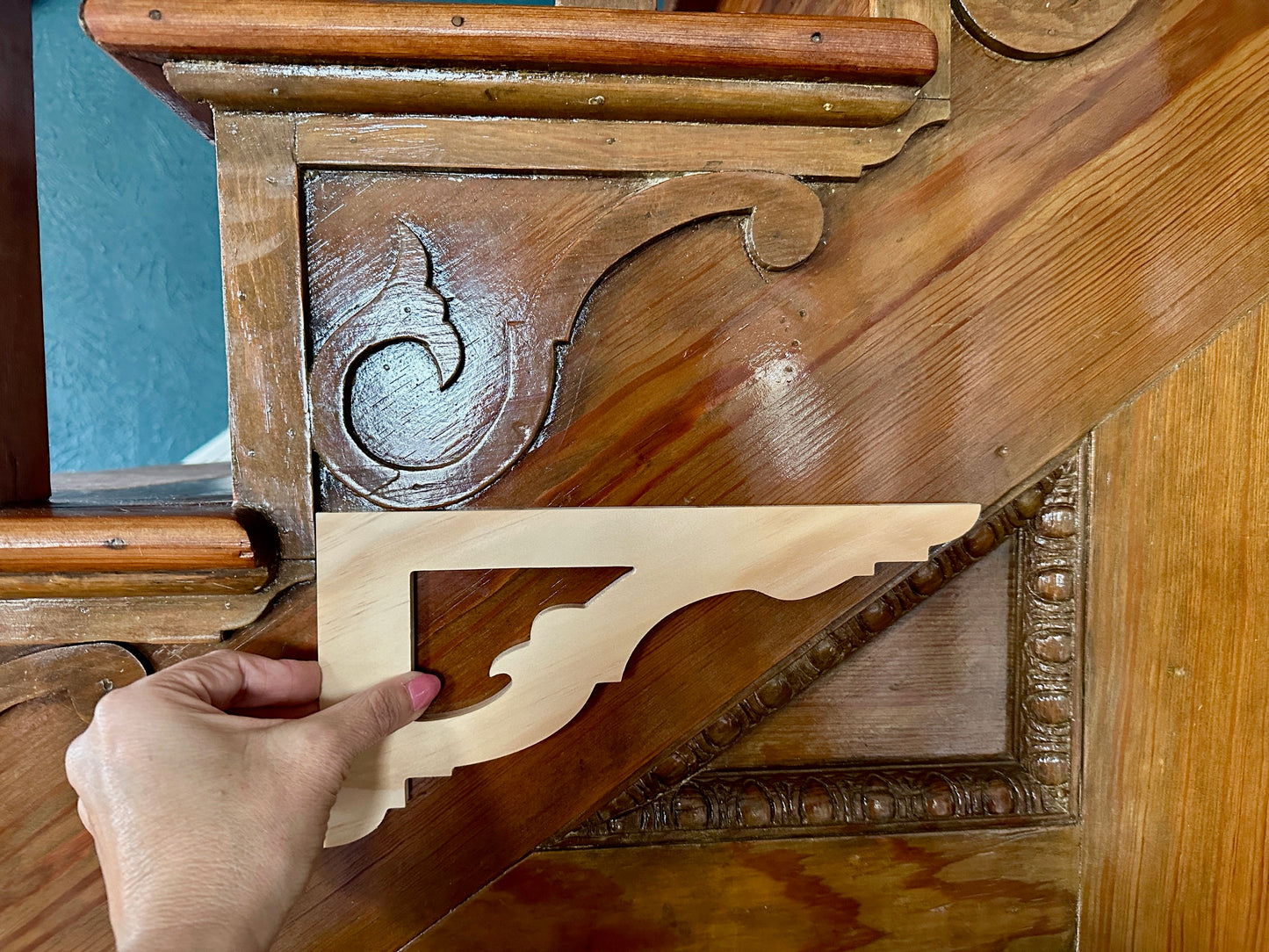 Art Nouveau Stair Riser Brackets