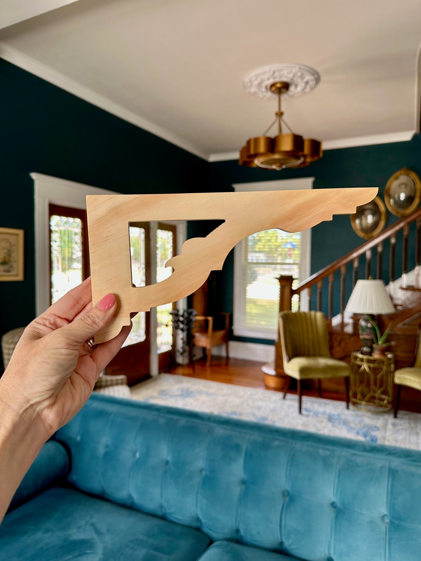 Art Nouveau Stair Riser Brackets