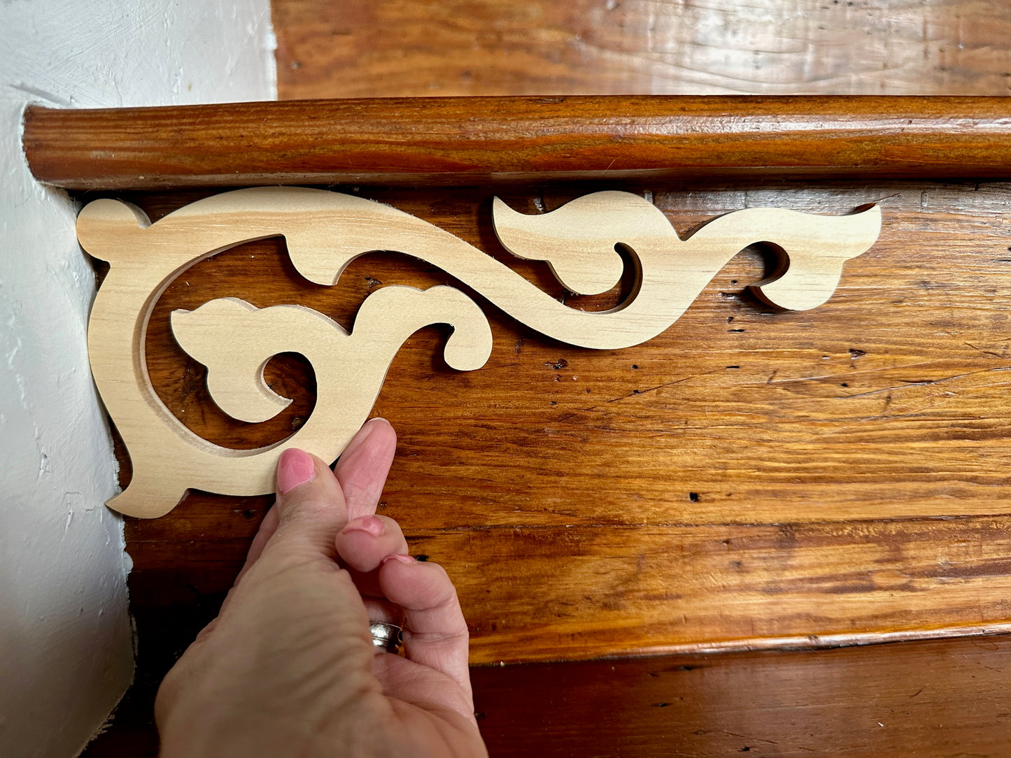 Vine & Leaves Stair Riser Brackets