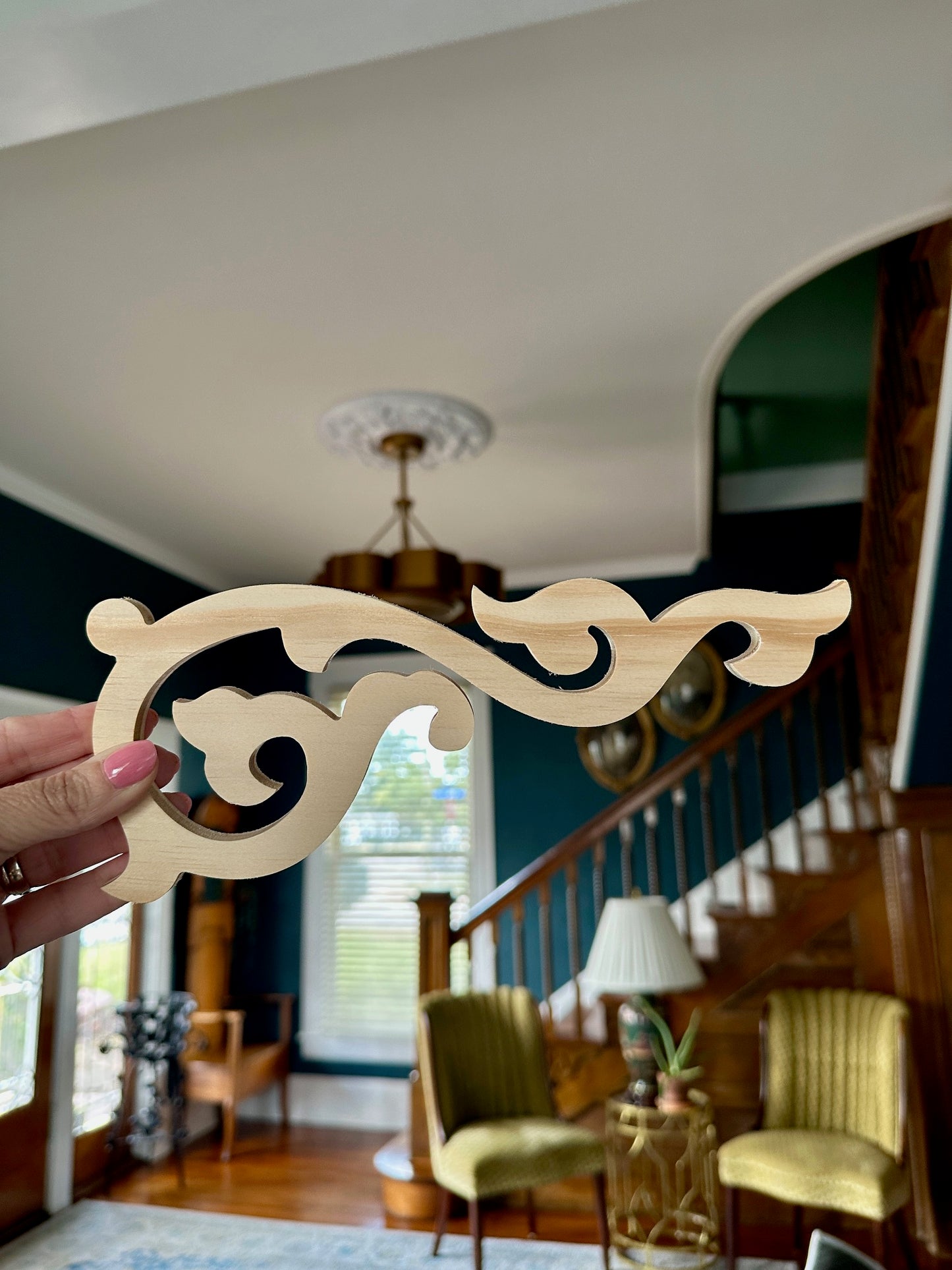 Vine & Leaves Stair Riser Brackets