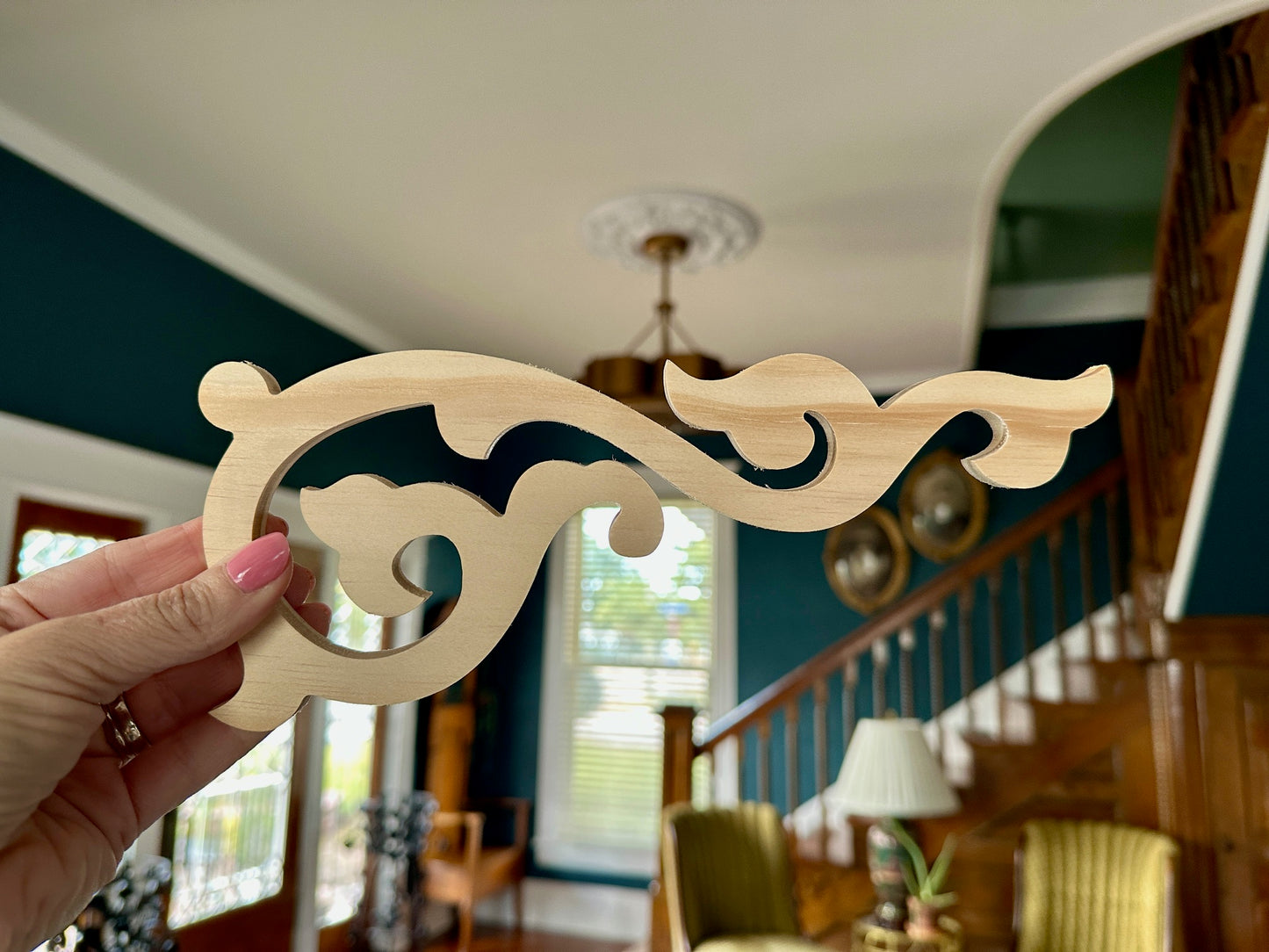 Vine & Leaves Stair Riser Brackets