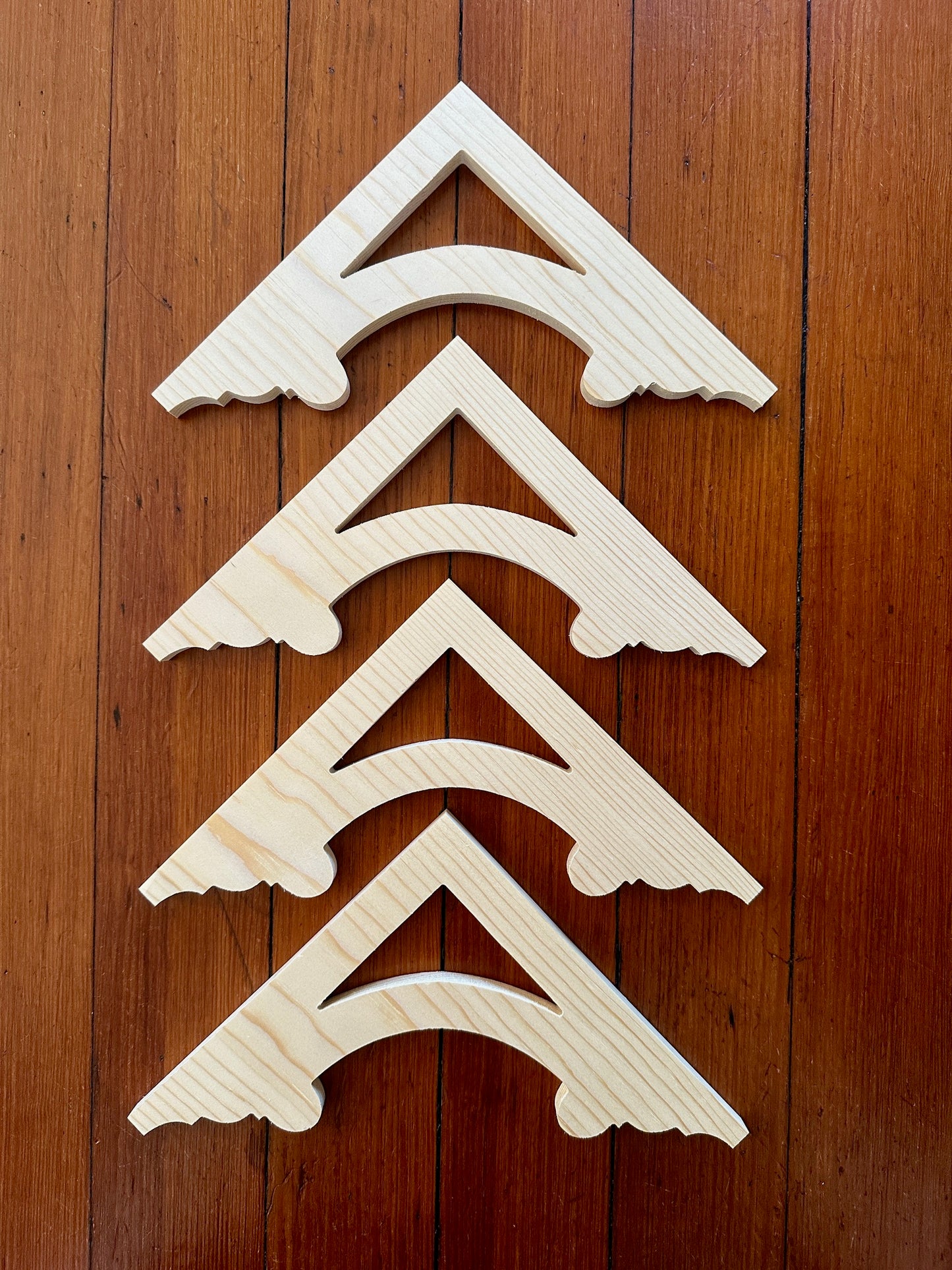 Art Deco 1/2" Wood Trim Brackets