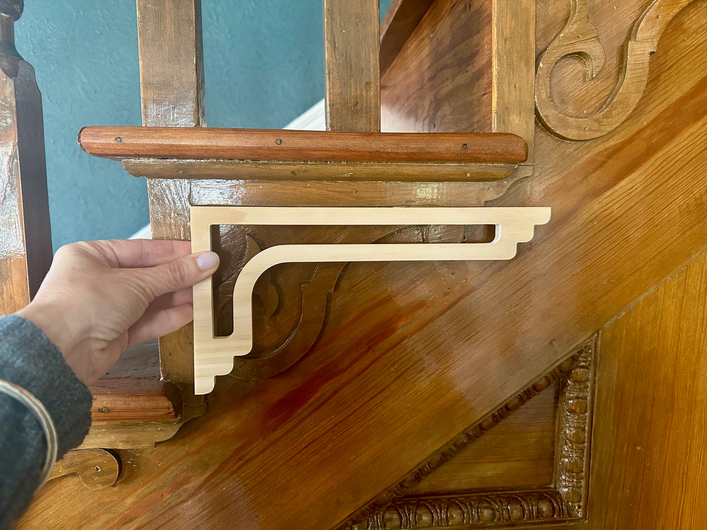 Modern Art Deco Stair Riser Brackets