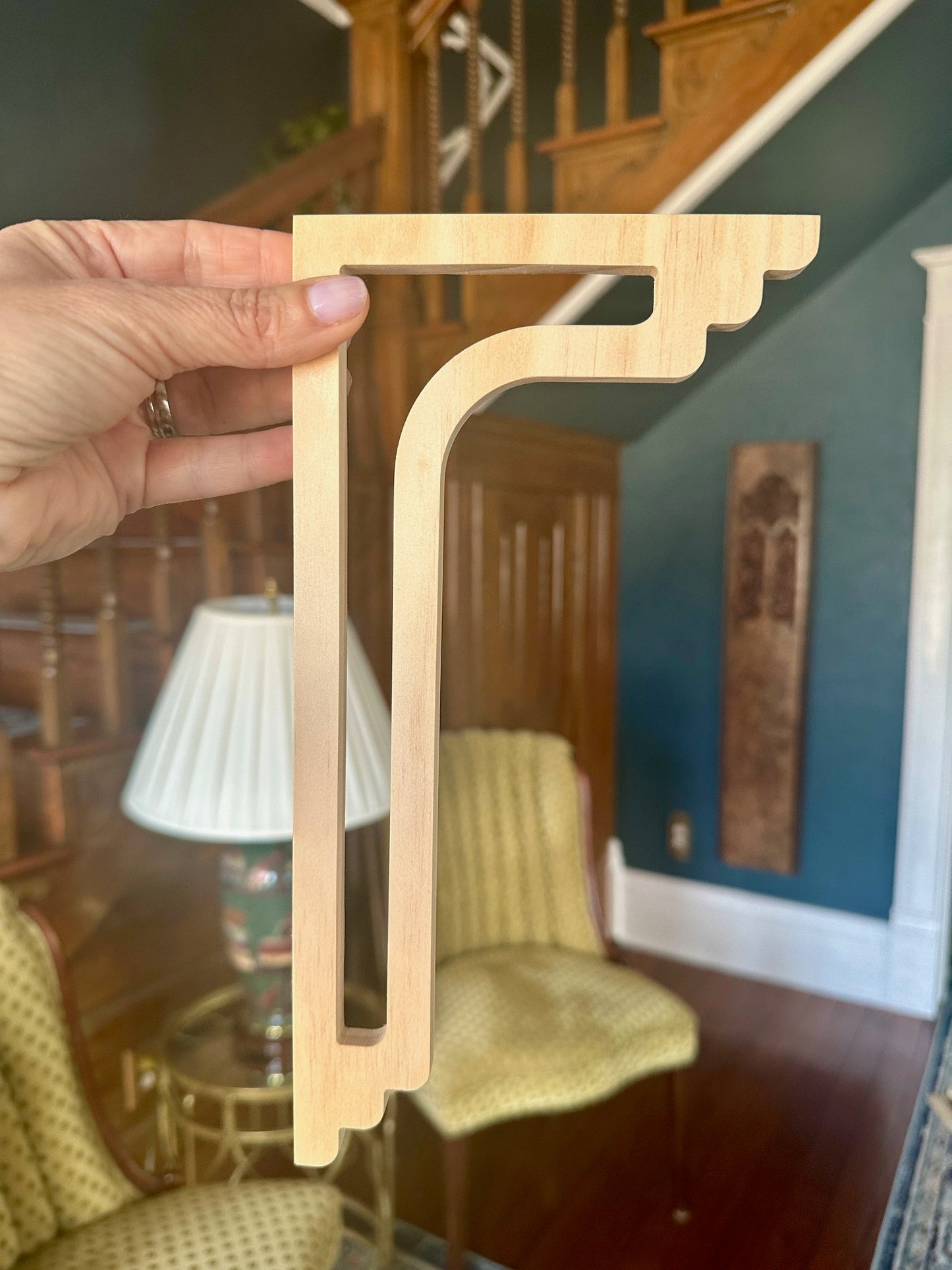 Modern Art Deco Stair Riser Brackets