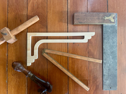 Modern Art Deco Stair Riser Brackets