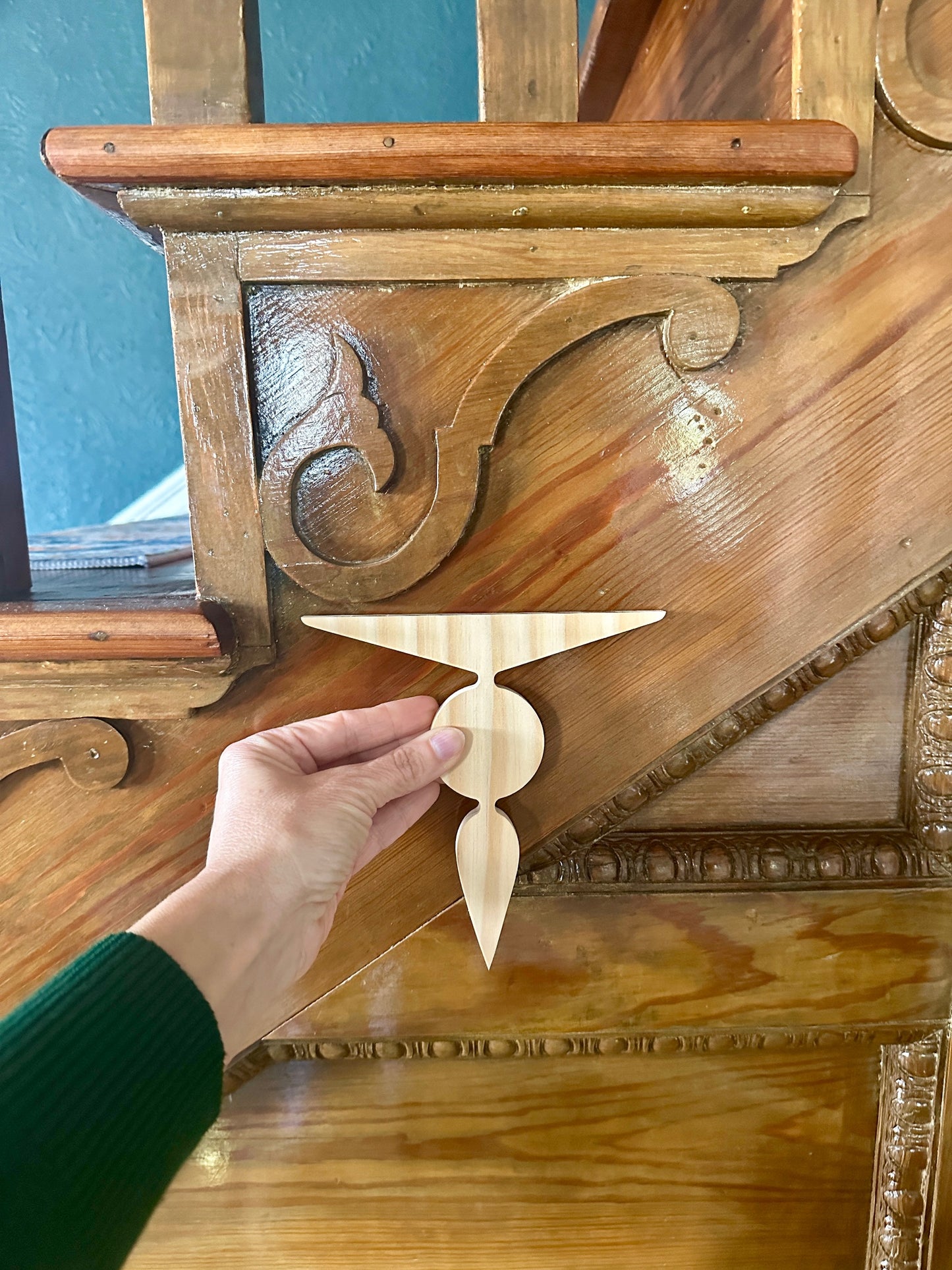Art Deco Drop Stair Riser Brackets