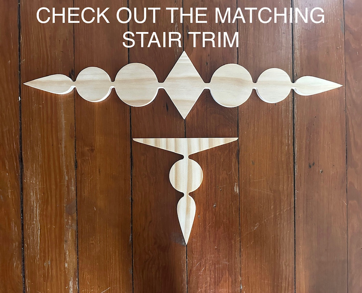 Art Deco Drop Stair Riser Faceplates