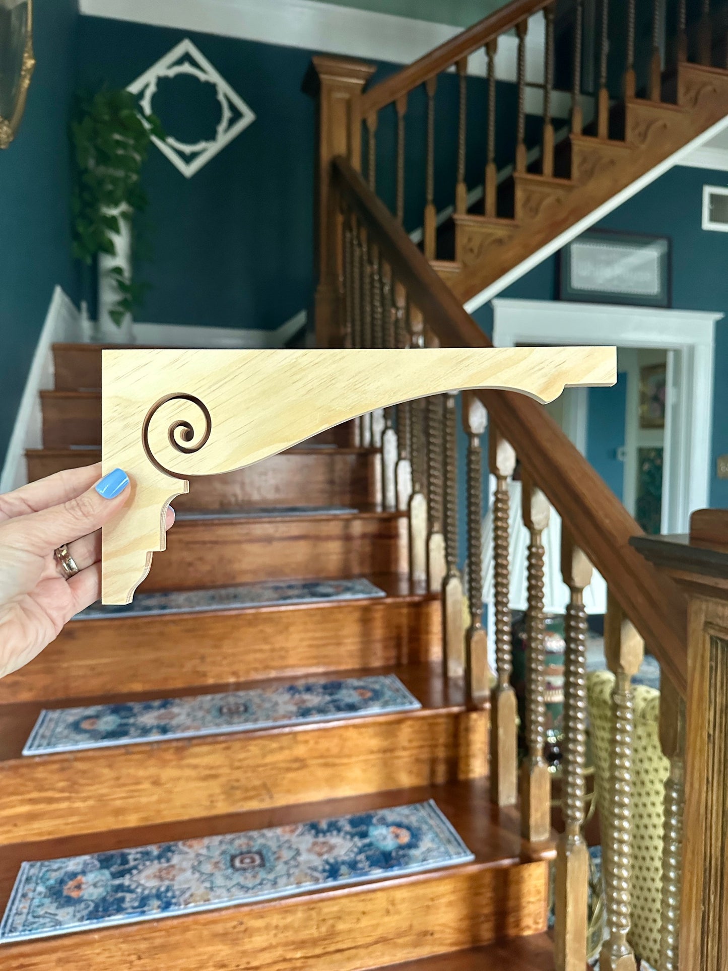 Victorian Scroll Stair Riser Brackets